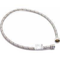 McAlpine Flexible Tap Connector 15mm x 3/4" x 1000mm in Silver