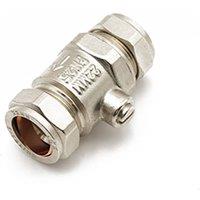McAlpine QQM Iso Valve 22mm Chrome Full Flow in Silver
