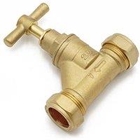 McAlpine Brass Stopcock 22mm EN1213 WRAS in Gold