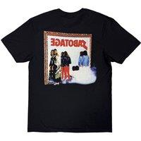Black Sabbath Sabotage Back Print T-Shirt in Black | Size: Small
