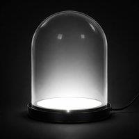 simpa Bell Jar Lamp Display Dome with USB Powered LED Light 2m Cable in Clear