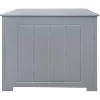 SAXONY Bathroom Storage Unit Slimline Toilet Cabinet Laundry Tidy Box in Grey