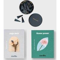 Suck UK Mello Wellness Set - Yoga Deck, Flower Power & Aroma Cones