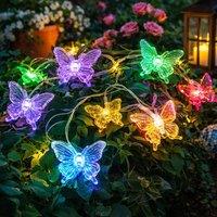 Voltico 20 LED Solar Butterfly String Lights Outdoor Garden Decor