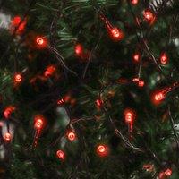 Voltico 50 LED Solar String Lights Outdoor Garden Lights 3 Colours in Red