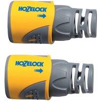Hozelock Hose Connector Pack of 2 in Yellow