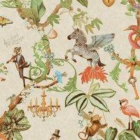 Holden Dcor Safari Symphony Wallpaper in Taupe