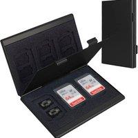 Obasyhig Aluminium Alloy SD & TF Card Cases in Black