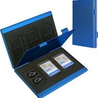 Obasyhig Aluminium Alloy SD & TF Card Cases in Blue
