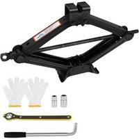 Nordara 2.5T Scissor Jack Kit Car Heavy Duty Garage Tire Wheel Lug in Black
