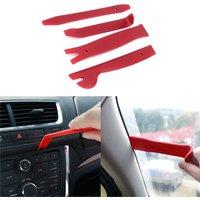 Nordara 14-Piece Car Trim Removal Pry Tool Kit in Red