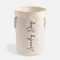 Nordara Foldable Laundry Hamper Basket, Clothes Storage Washing Bin in Beige