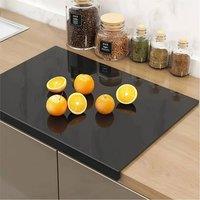 SPETLEK Black Acrylic Cutting Board Non Slip Chopping Board Kitchen 39x30cm | Size: 39x30 cm