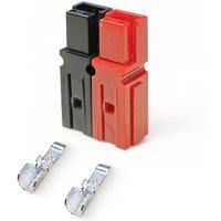 SPETLEK 2 Red 2 Black Powerpole Connectors 600V 45A Pairs Kit with Terminals