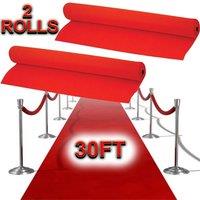 Nordara 30ft Hollywood Red Carpet Runner Party Decoration