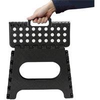 Nordara Large 150KG Folding Step Stool Heavy Duty Multi Purpose Home Kitchen in Black