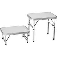 Nordara 2ft Folding Table Portable Small Camping Picnic Table in White