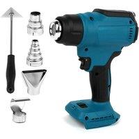 Nordara Cordless Hot Air Gun 4 Nozzles For Makita 18V Battery in Blue