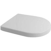 SPETLEK White D Shape Soft Close Toilet Seat with Top Fix Hinges