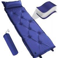 Nordara Self Inflating Camping Mattress with Air Pillow UK in Dark Blue