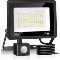 Nordara 50W With Sensor LED Security Light Motion Sensor in Black