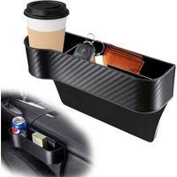 Nordara 2PCS Car Seat Gap Filler Organiser Storage Box in Black