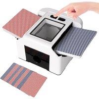 SPETLEK Rechargeable Electric Automatic Card Shuffler Machine in White
