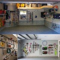 SPETLEK 12x Universal Garage Storage Hooks Heavy Duty J Shape in Black