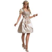 tectake Women's Oktoberfest Costume Burgau Model 2 in Beige | Size: XL