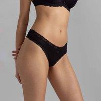 Dorina Women's Essential Cotton Black Thong 3 Pack | Size: Small