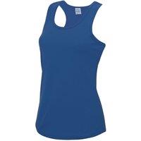 AWDis Women's Just Cool Girlie Fit Sports Vest Tank Top in Blue | Size: 2XL