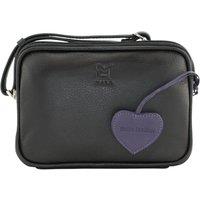 Mala leather Women's Anishka Heart Camera Bag in Black