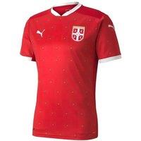 Serbia Men's Mens 2020 2021 Home Puma Football Shirt in Red | Size: XL