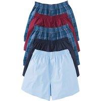 Chums Men's High Rise Boxers 5 Pack Mixed | Size: Medium