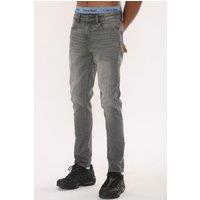 Voi London Men's Taper Fit Motion Stretch Jeans in Grey | Size: 28R
