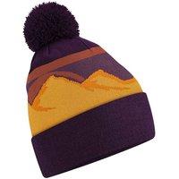 Beechfield Men's Mountain Pom Pom Beanie in Purple