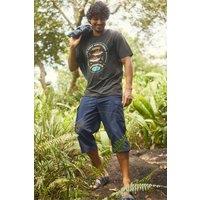 Weird Fish Men's Summersville 3/4 Length Ripstop Cargo Shorts in Navy | Size: 34