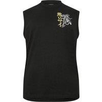 BadRhino Men's Extra Long Tiger Graphic Muscle Vest in Black | Size: 3XL