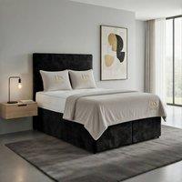 DS Living Muse Black Divan Bed | Size: Super King