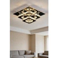 ExtraStar Modern Double Layer Crystal LED Ceiling Light Dimmable