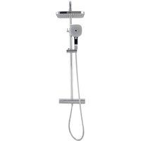 Living and Home Thermostatic Shower Mixer Set in Silver