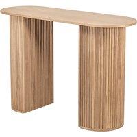 Nordlys Scandinavian Wooden Console Table with Storage in Brown