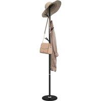 Berkfield Home Coat Stand Black 175 cm Powder-coated Iron
