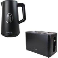 Statesman 1.5L Smart Kettle & 2 Slice Digital Toaster, 1800W/900W, Black
