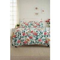 Deyongs Wild Peony Cotton Printed Duvet Set | Size: King