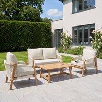 Artemis Home Andria 4-Seat Rope Garden Lounge Set in Beige | Size: 4 Person