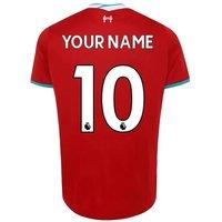 Liverpool FC Junior 2020 2021 Home Shirt Your Name in Red | Size: Small