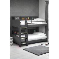 Julian Bowen Domino Bunk Bed in Dark Grey | Size: Single