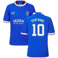 Rangers FC Junior 2022 2023 Home Shirt Your Name in Blue | Size: Medium