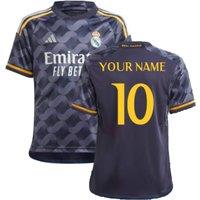 Real Madrid CF Junior 2023 2024 Away Shirt Your Name in Navy | Size: 15-16 Years